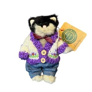 NWT New Vintage 1990 Boyds Bear Shelly Kitty Cat